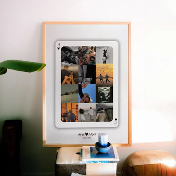 Kişiye Özel Yıldönümü Hediyesi: 12 Anıyla Tasarlanan Romantik Poster