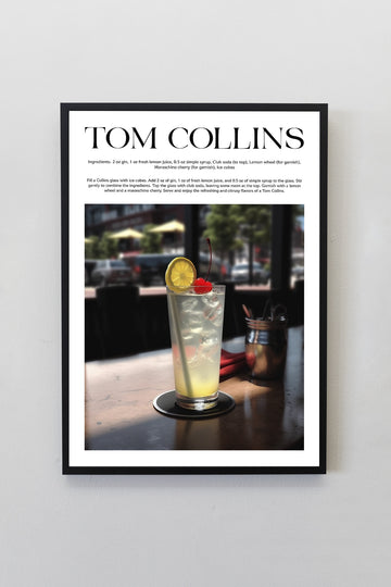Tom Collins Tasarımlı Kokteyl Koleksiyonu Çerçeveli Tablo