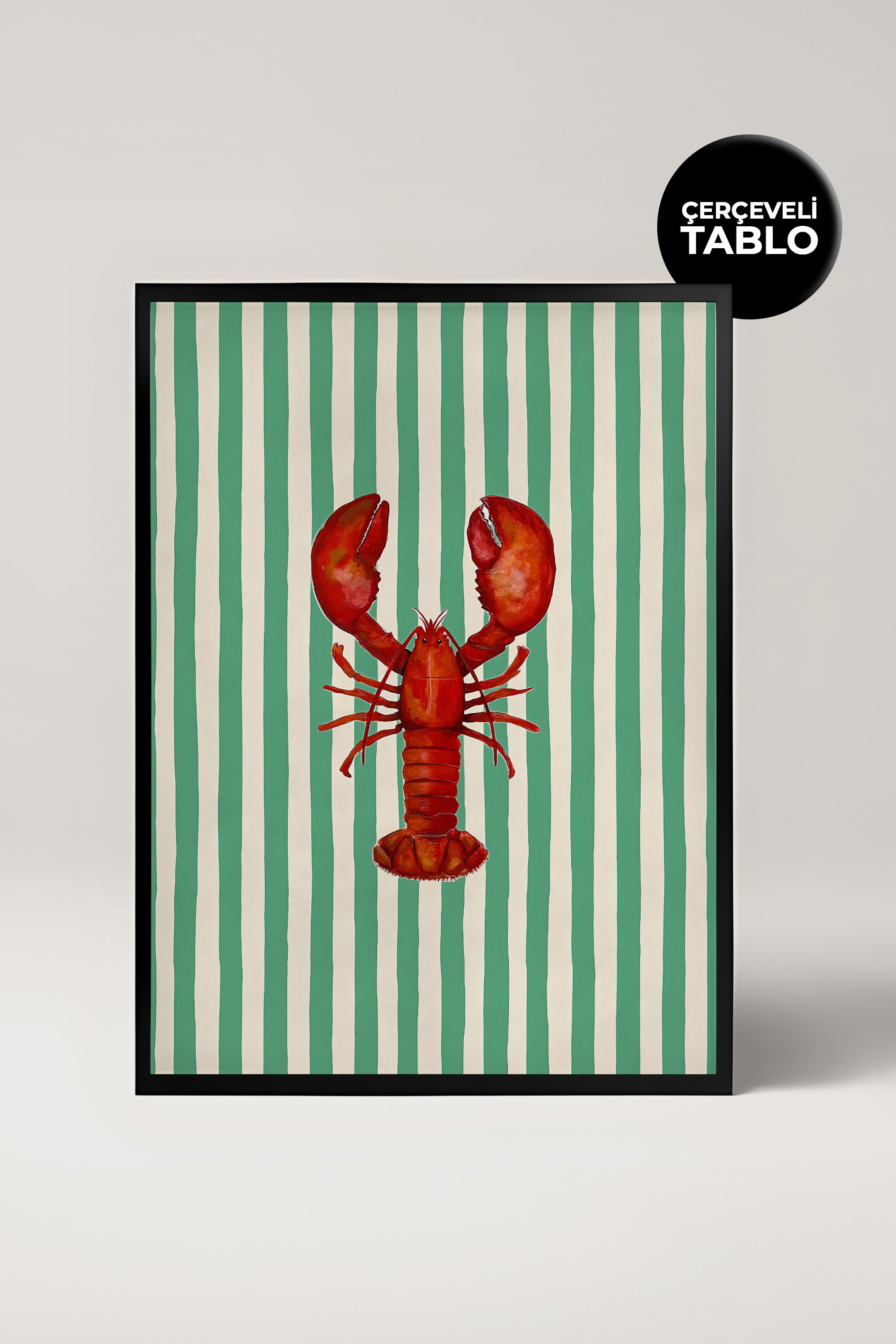 Lobster No:11 Bar Köşesi,Mutfak, Salon Çerçeveli Tasarım Tablo Dolce Vita Koleksiyonu