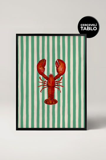 Lobster No:11 Bar Köşesi,Mutfak, Salon Çerçeveli Tasarım Tablo Dolce Vita Koleksiyonu