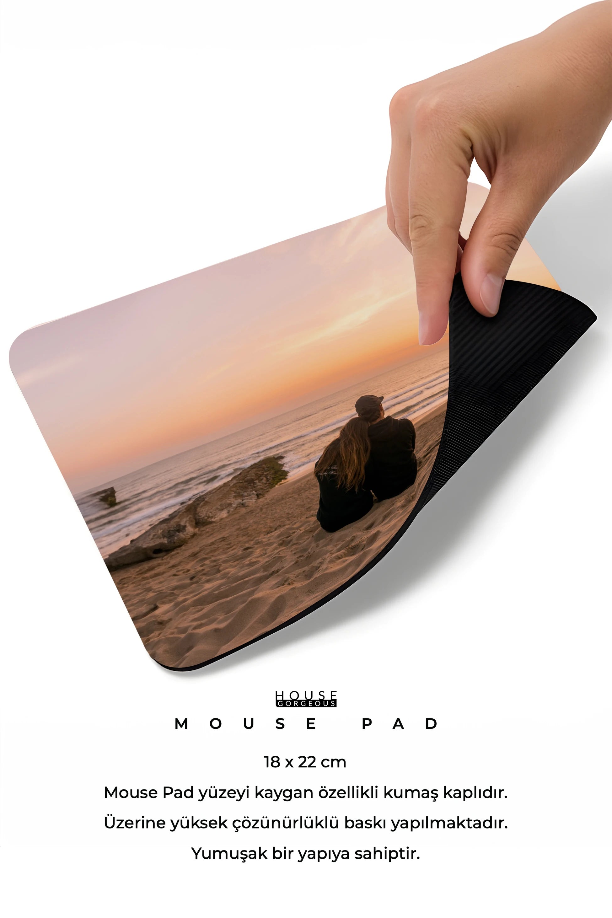 Kişiye Özel Görsel Baskılı 18x22cm Mousepad