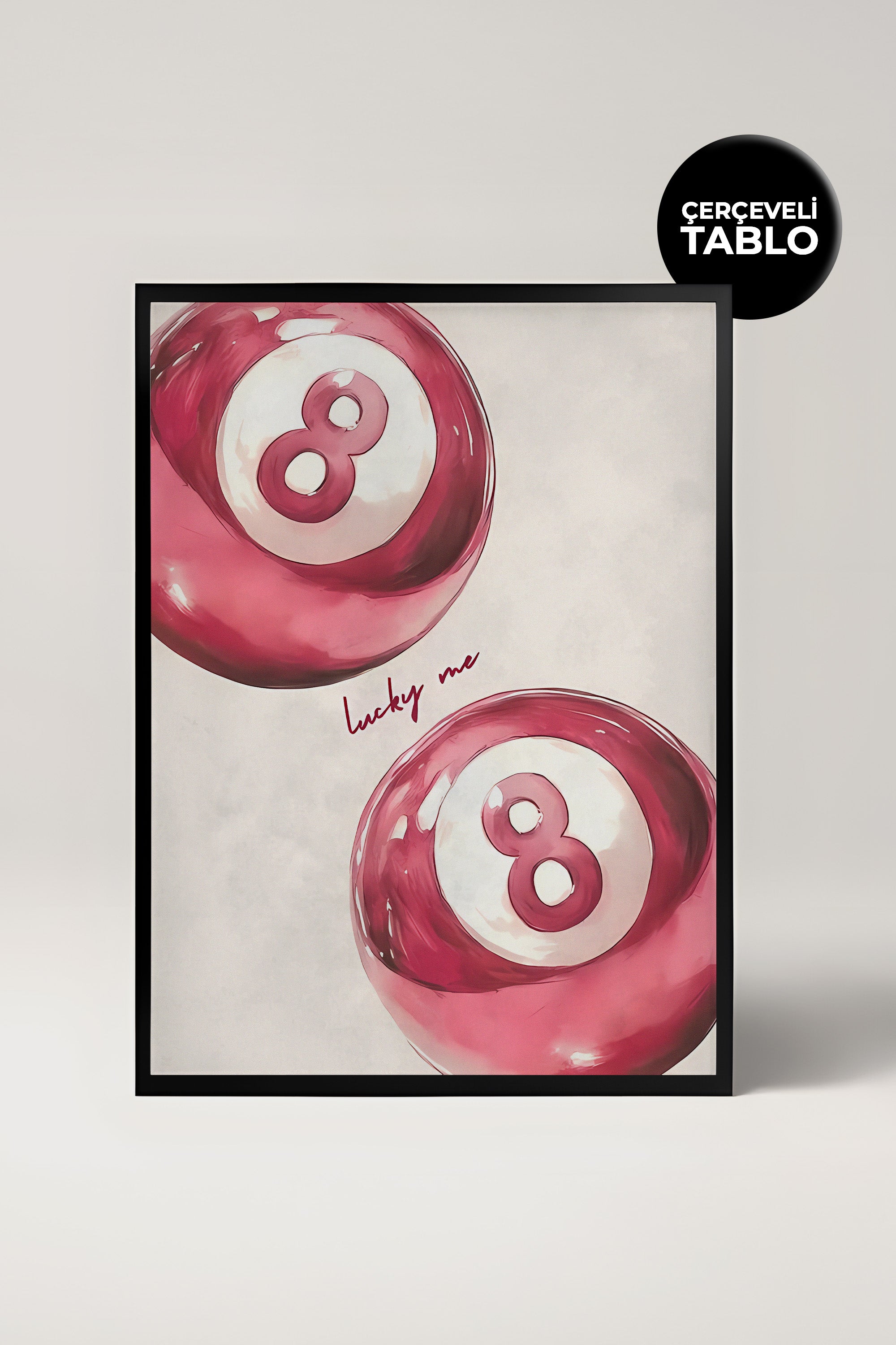 Lucky 8 No:24 Bar Köşesi,Mutfak, Salon Çerçeveli Tasarım Tablo Dolce Vita Koleksiyonu