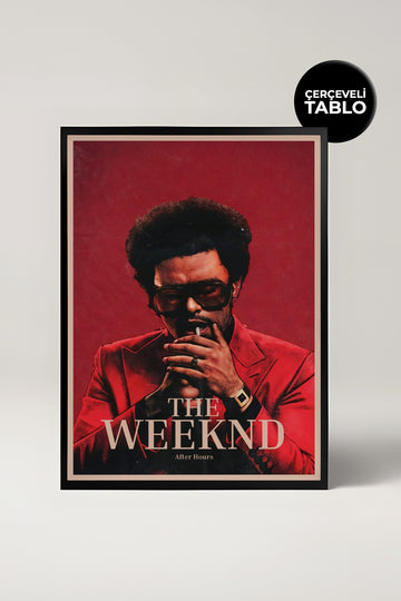 The Weeknd After Hours Alternate Cover Pop Culture Tasarımlı Çerçeveli Tablo