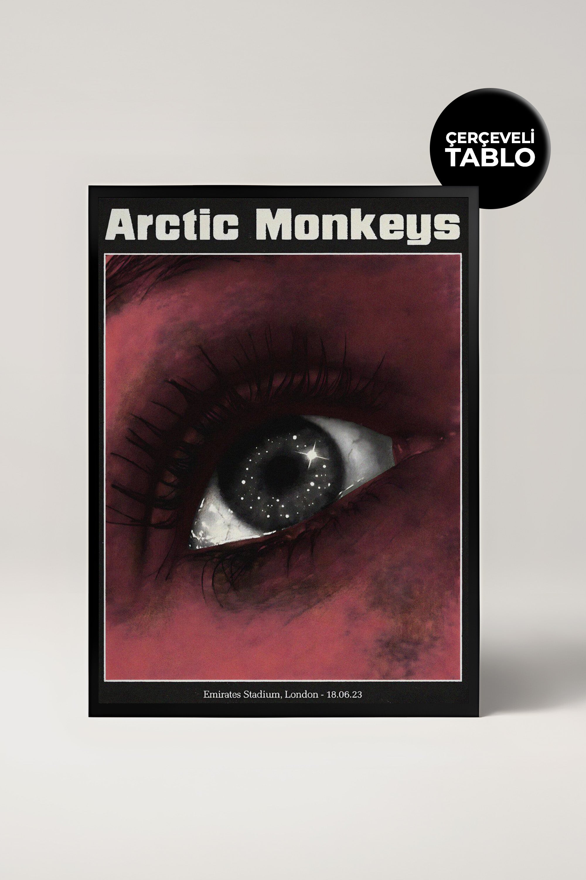 Arctic Monkeys Konser Tasarımlı Retro Çerçeveli Tasarım Tablo No:7
