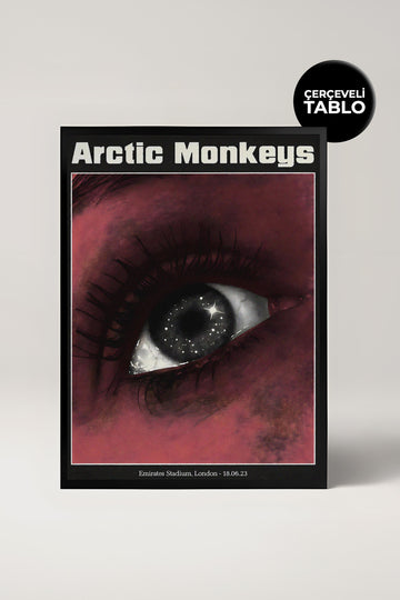 Arctic Monkeys Konser Tasarımlı Retro Çerçeveli Tasarım Tablo No:7