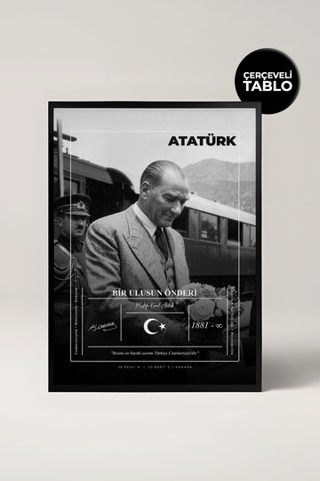 Atatürk No:5 Tasarımlı Çerçeveli Tablo