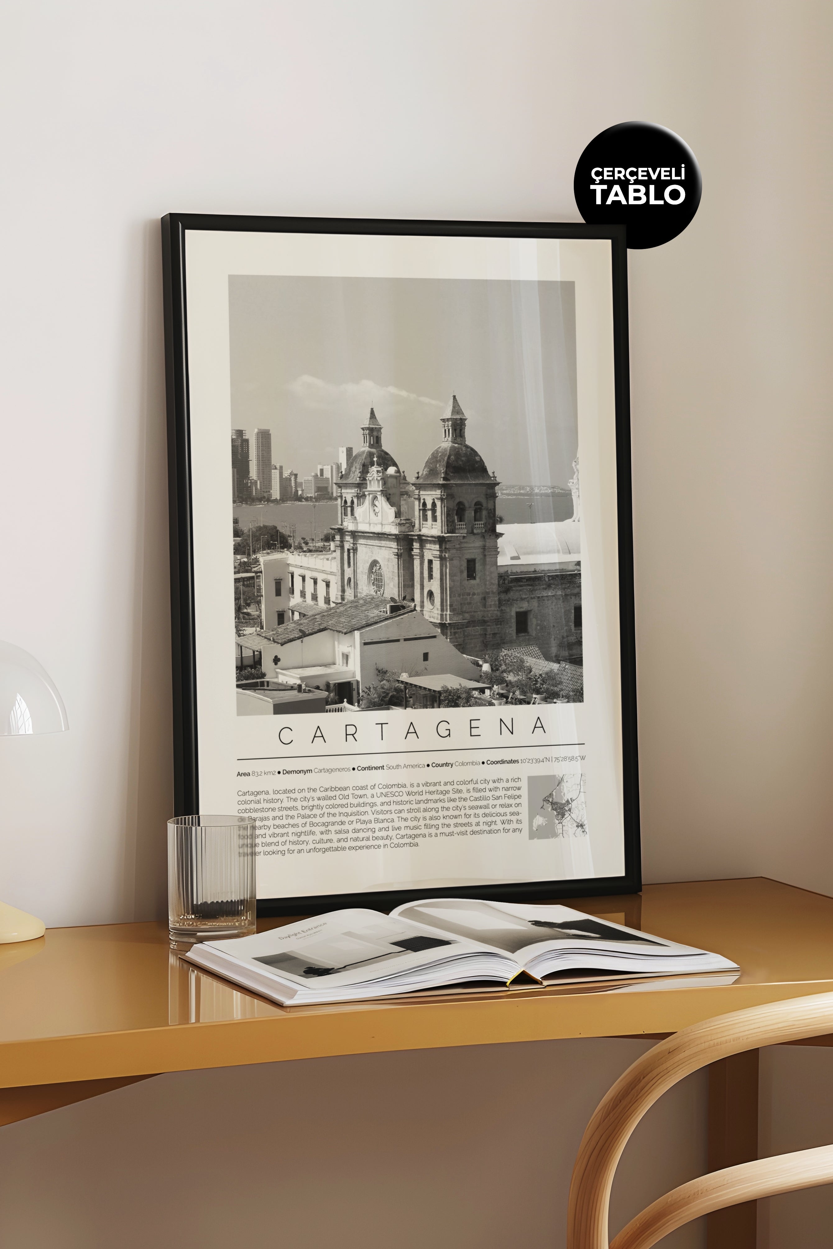 Cartagena Kolombiya Dünya Şehirleri Koleksiyonu Çerçeveli Tablo