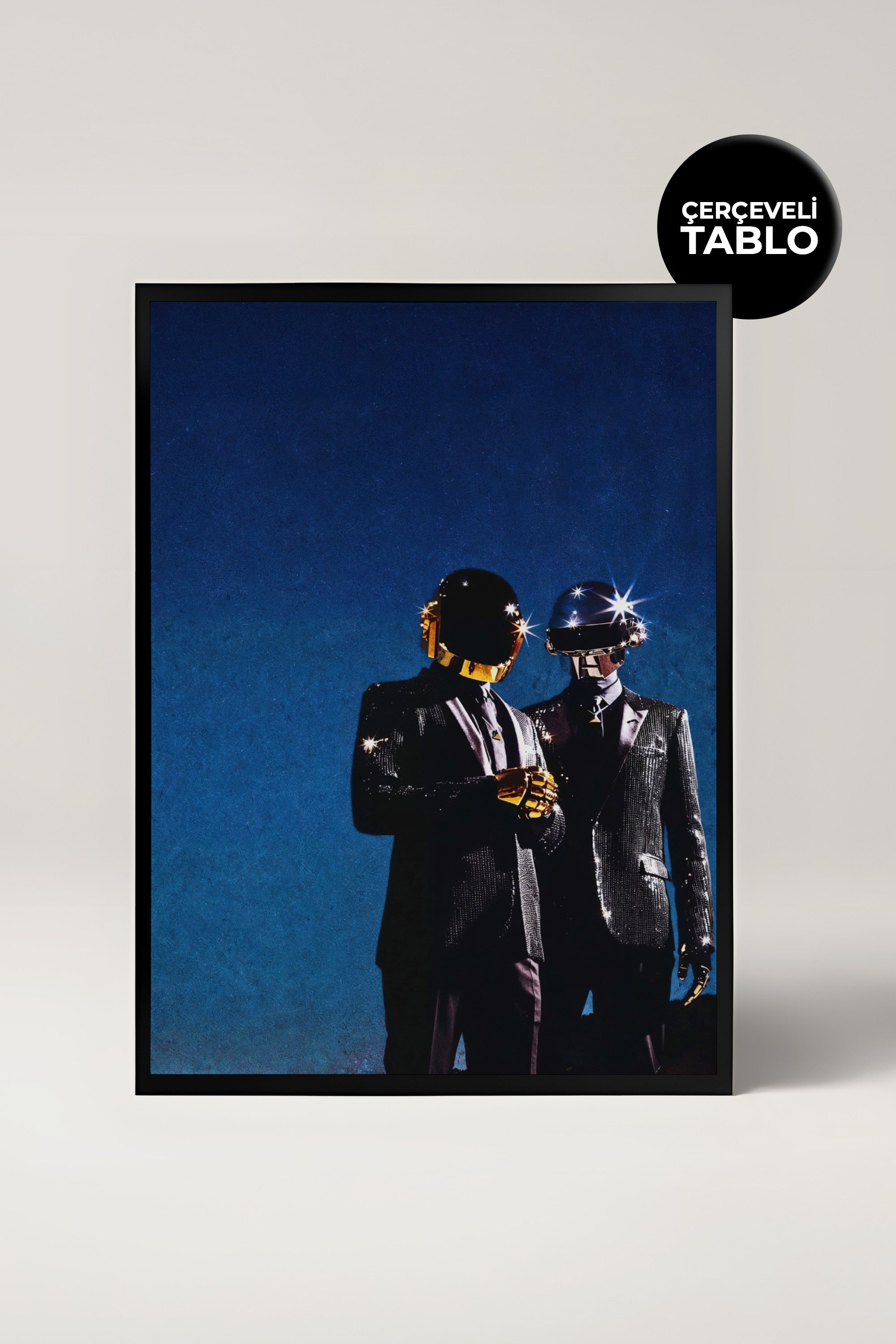 Daft Punk Pop Culture Tasarımlı Çerçeveli Tablo