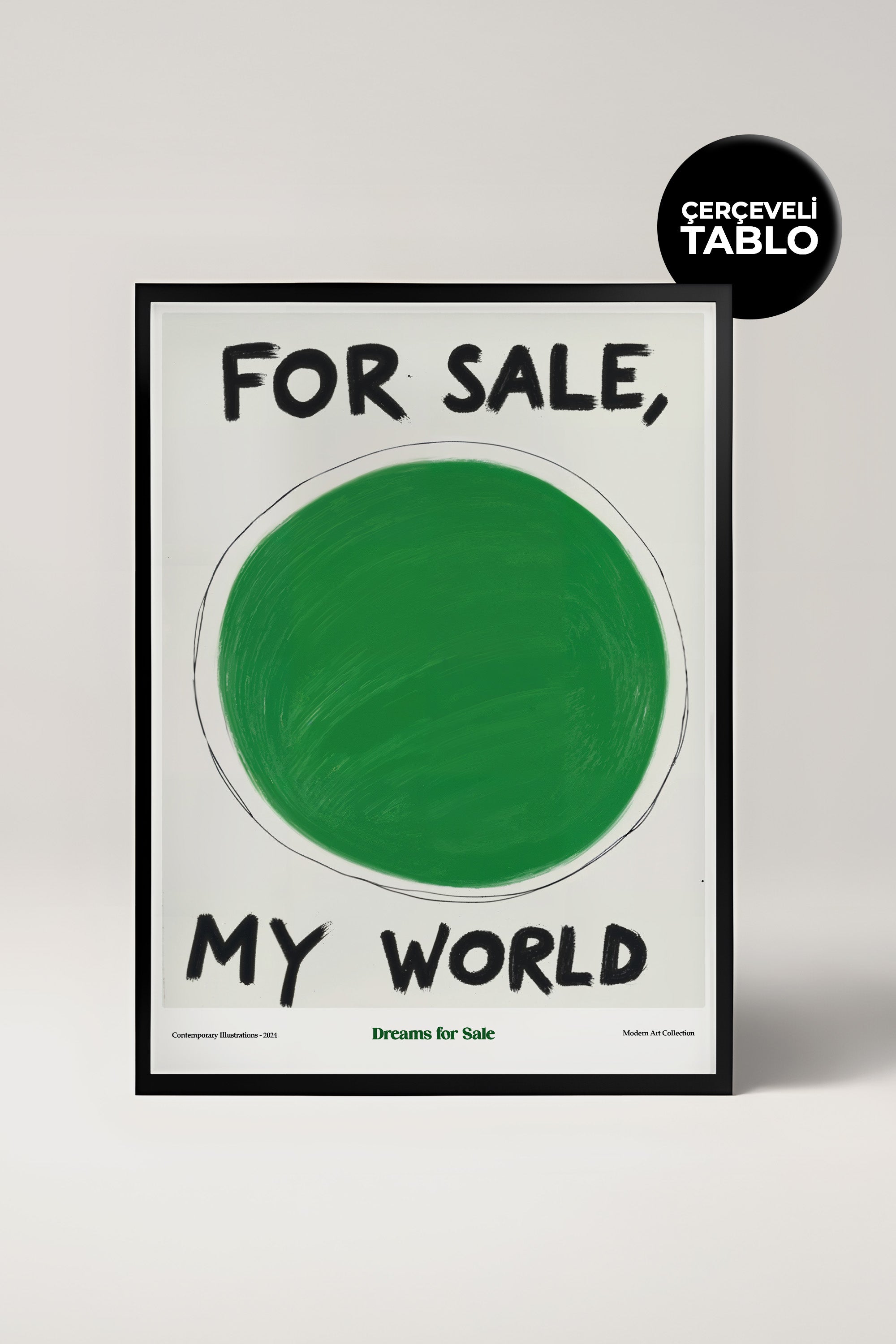 Dreams For Sale Çerçeveli Tasarım Tablo Dolce Vita Koleksiyonu