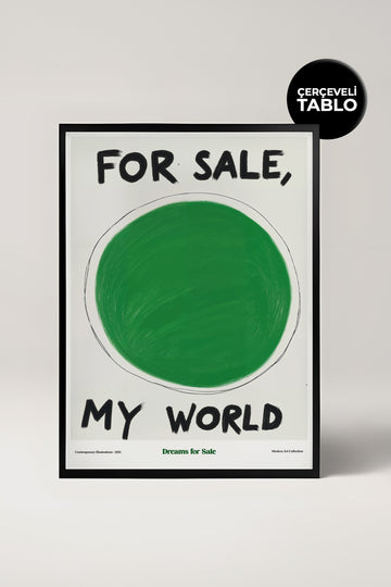 Dreams For Sale Çerçeveli Tasarım Tablo Dolce Vita Koleksiyonu