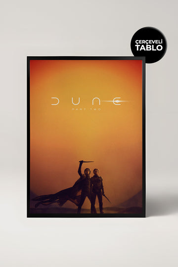 Dune: Part Two Tasarımlı Çerçeveli Minimal Film Tablo