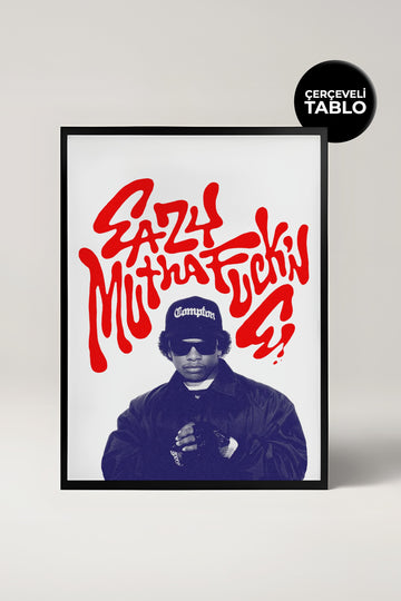 Eazy-E Compton Pop Culture Tasarımlı Çerçeveli Tablo
