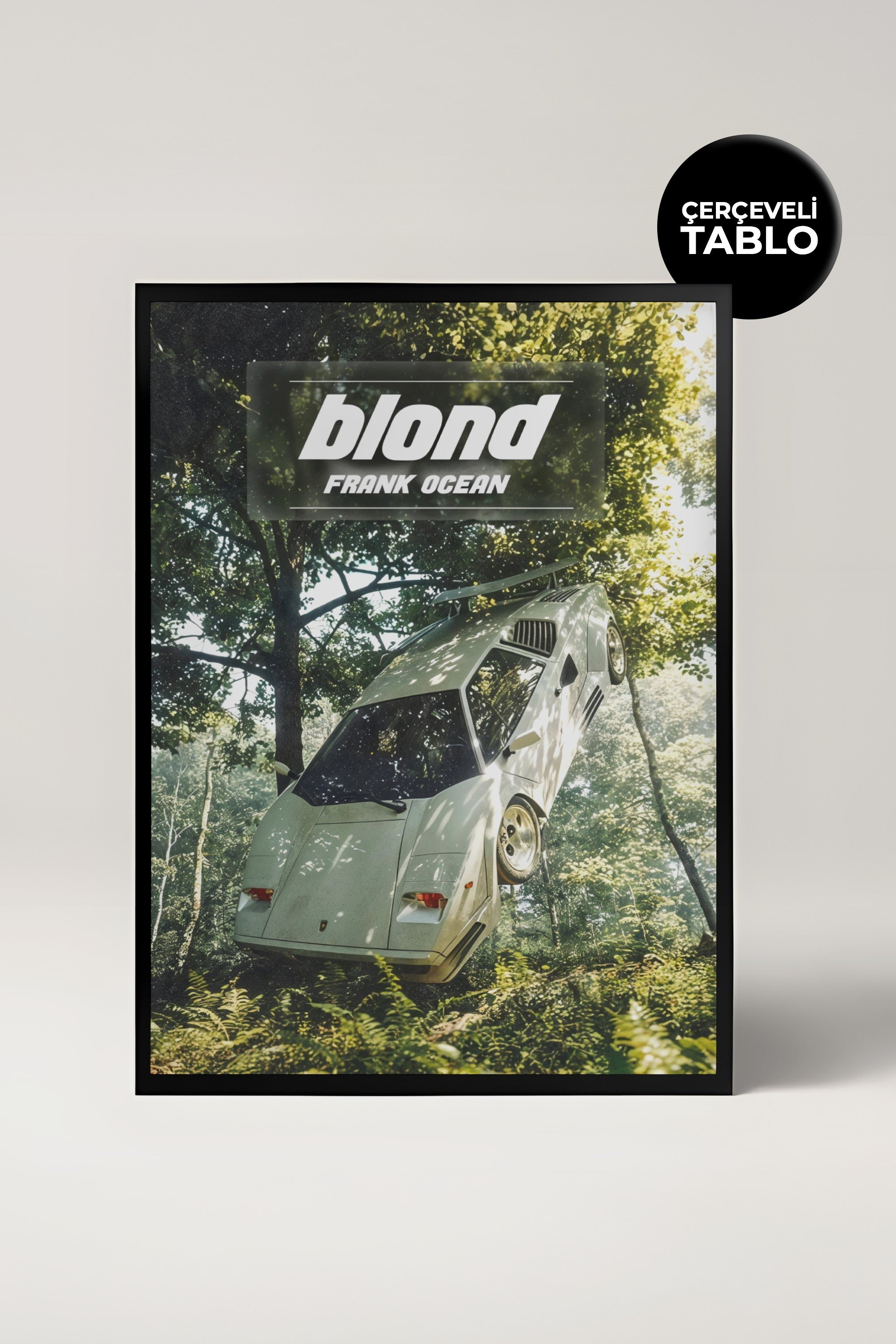 Frank Ocean Pop Culture Tasarımlı Çerçeveli Tablo