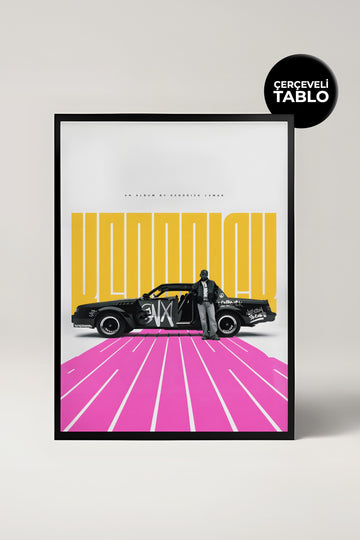 Kendrick Lamar GNX Pop Culture Tasarımlı Çerçeveli Tablo