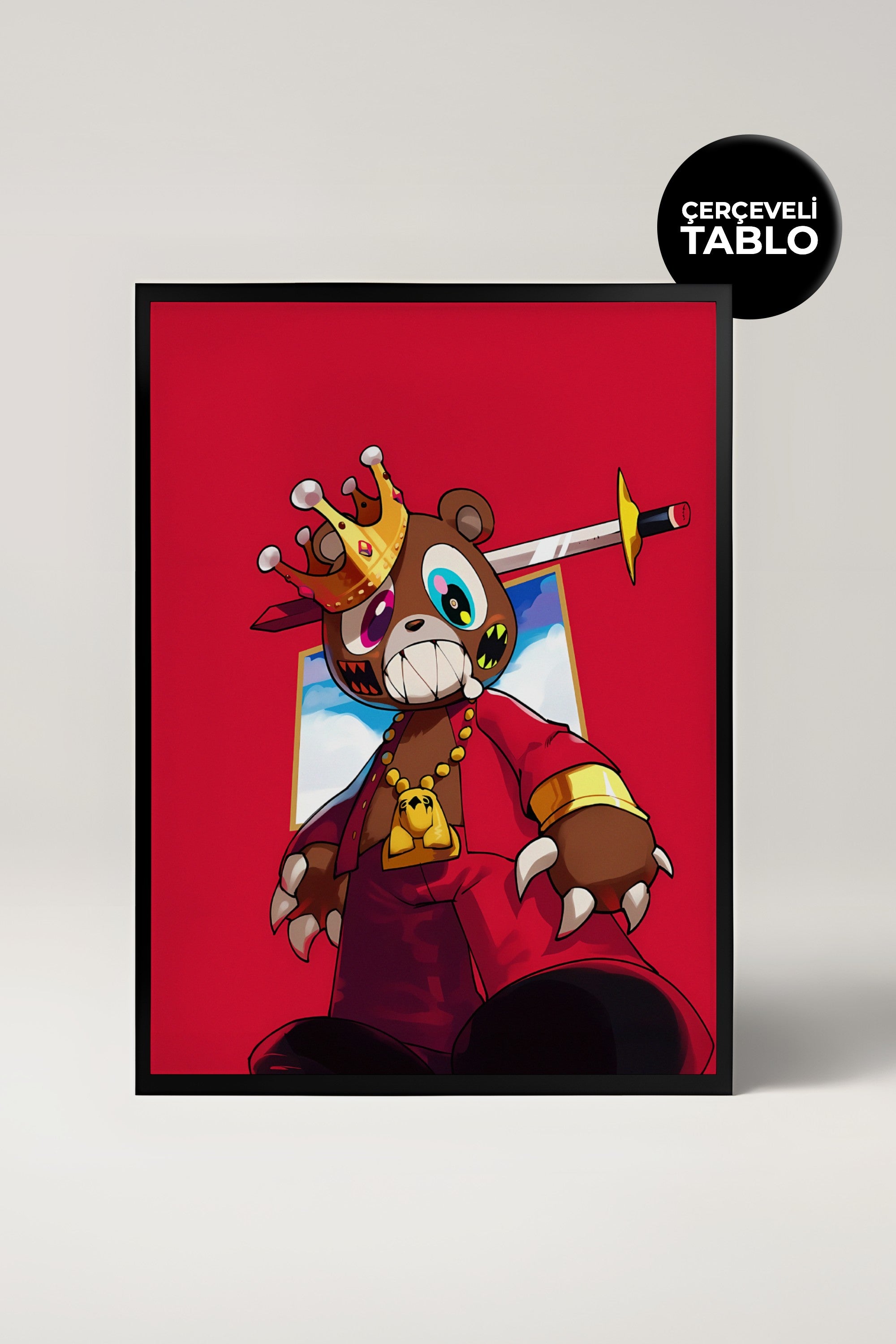 Kanye West Graduation Alternate Cover Pop Culture Tasarımlı Çerçeveli Tablo