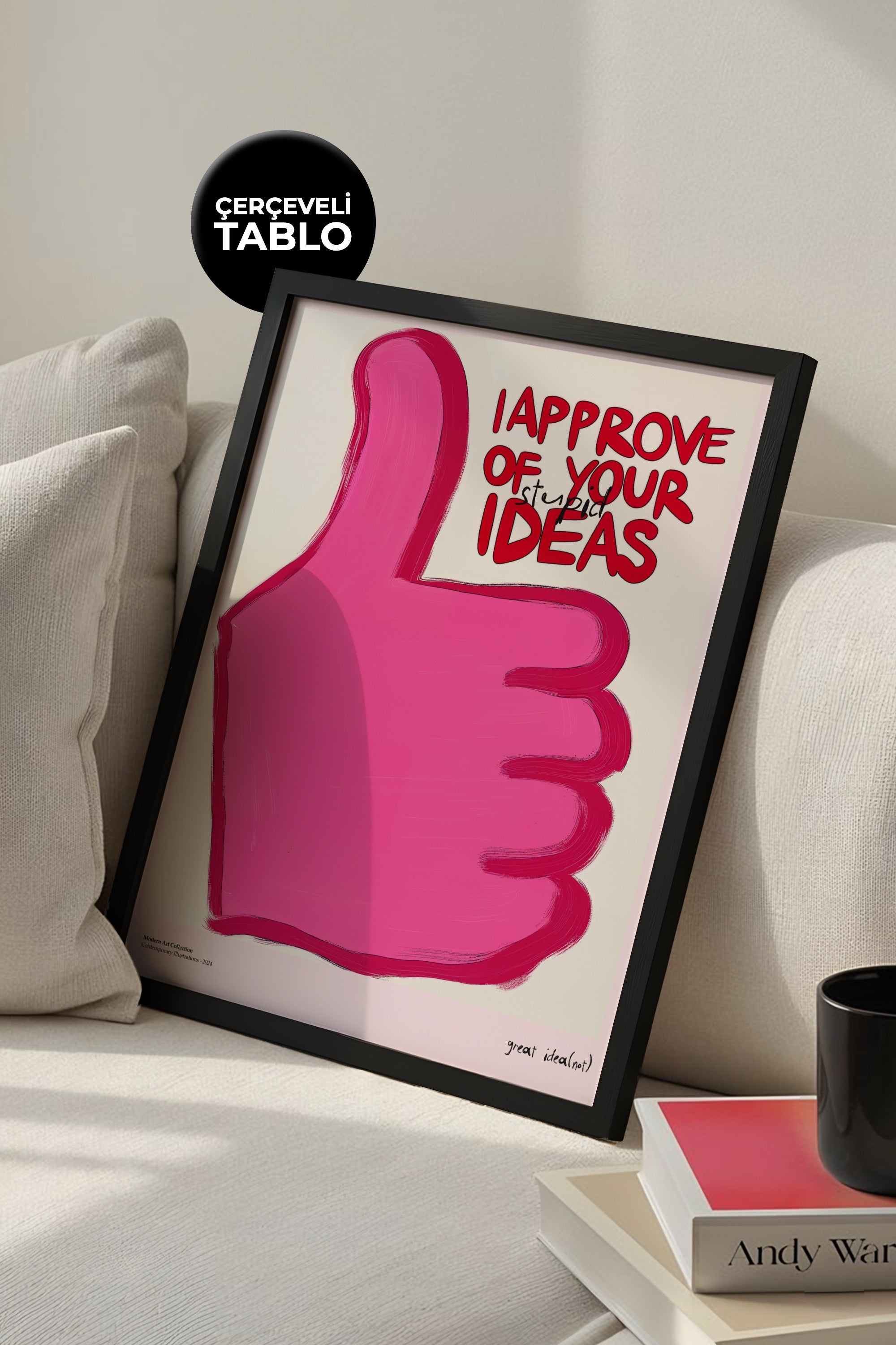 Great Idea Çerçeveli Tasarım Tablo Dolce Vita Koleksiyonu