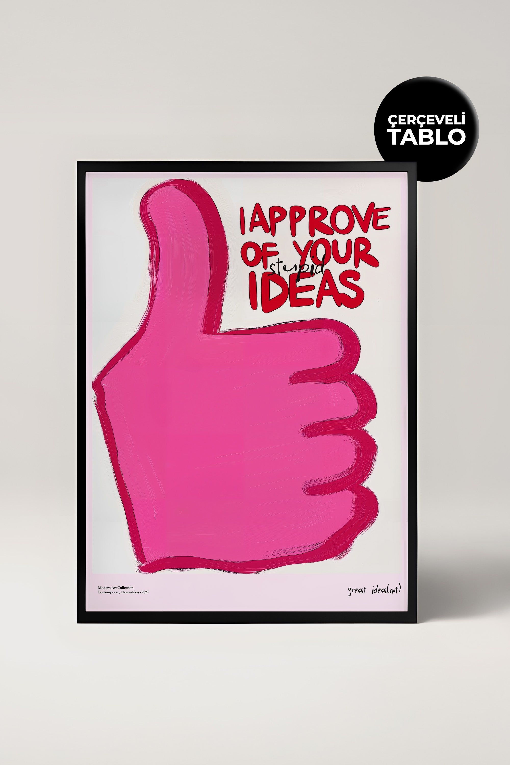 Great Idea Çerçeveli Tasarım Tablo Dolce Vita Koleksiyonu