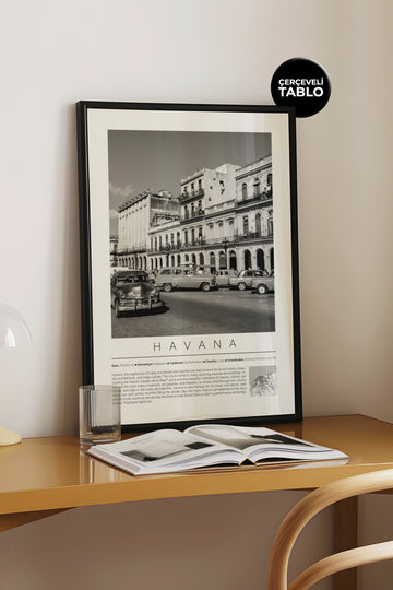 Havana Küba Dünya Şehirleri Koleksiyonu Çerçeveli Tablo