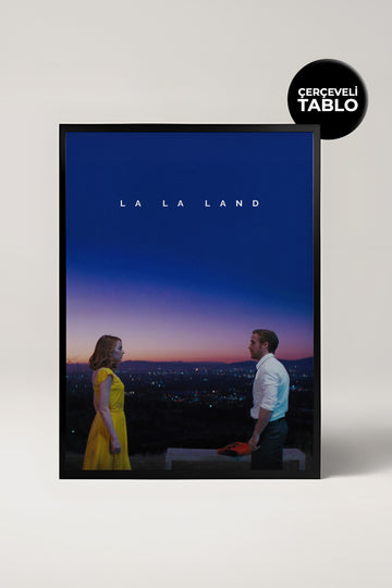 La La Land Tasarımlı Çerçeveli Minimal Film Tablo