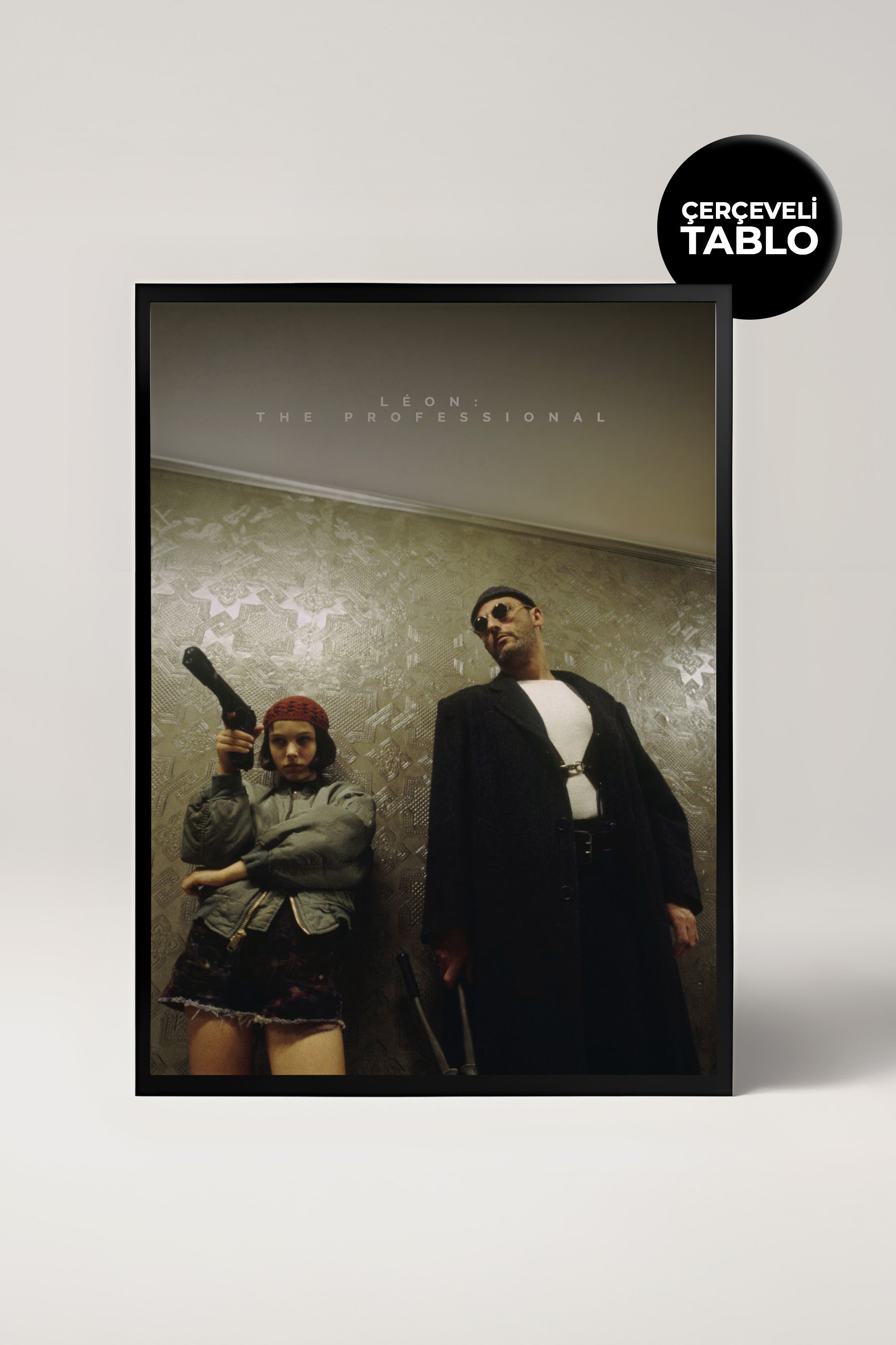 Leon The Professional Tasarımlı Çerçeveli Minimal Film Tablo
