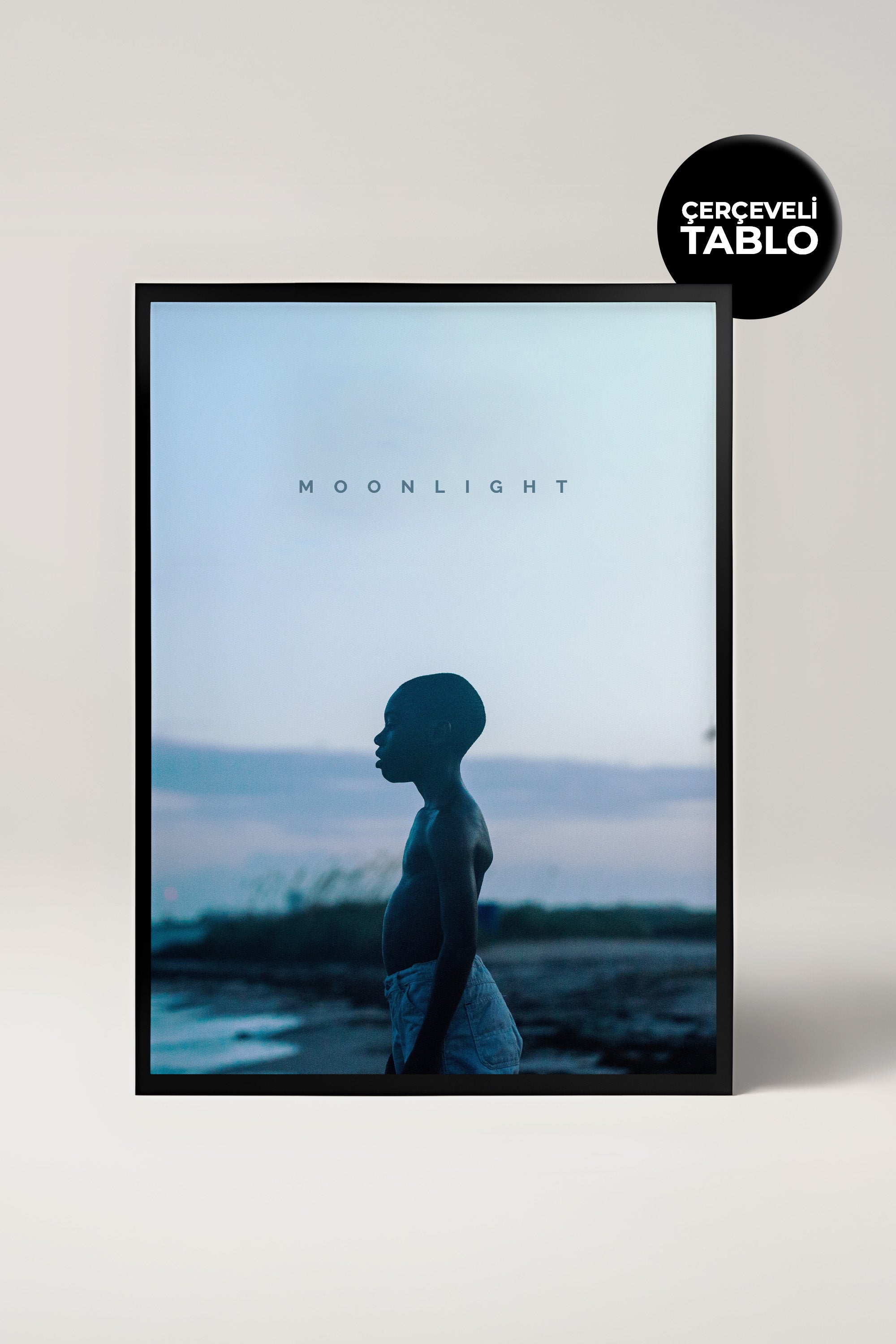 Moonlight Tasarımlı Çerçeveli Minimal Film Tablo