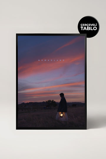 Nomadland Tasarımlı Çerçeveli Minimal Film Tablo