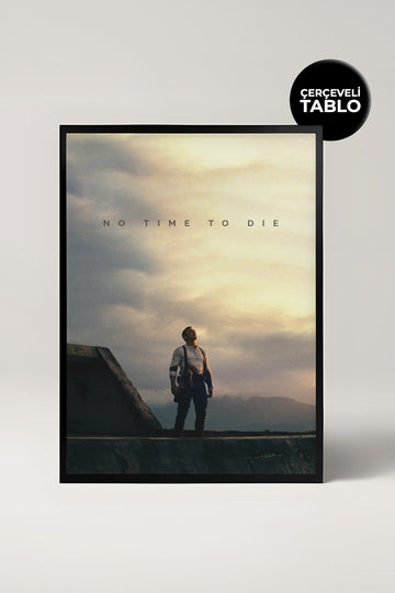 Bond No Time To Die Tasarımlı Çerçeveli Minimal Film Tablo