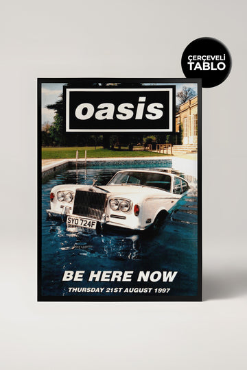 Oasis Konser Tasarımlı Retro Çerçeveli Tasarım Tablo No: 1