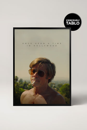 Once Upon A Time In Hollywood Tasarımlı Çerçeveli Minimal Film Tablo