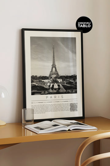 Paris Fransa Dünya Şehirleri Koleksiyonu Çerçeveli Tablo