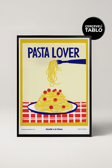Pasta Lover Çerçeveli Tasarım Tablo Dolce Vita Koleksiyonu