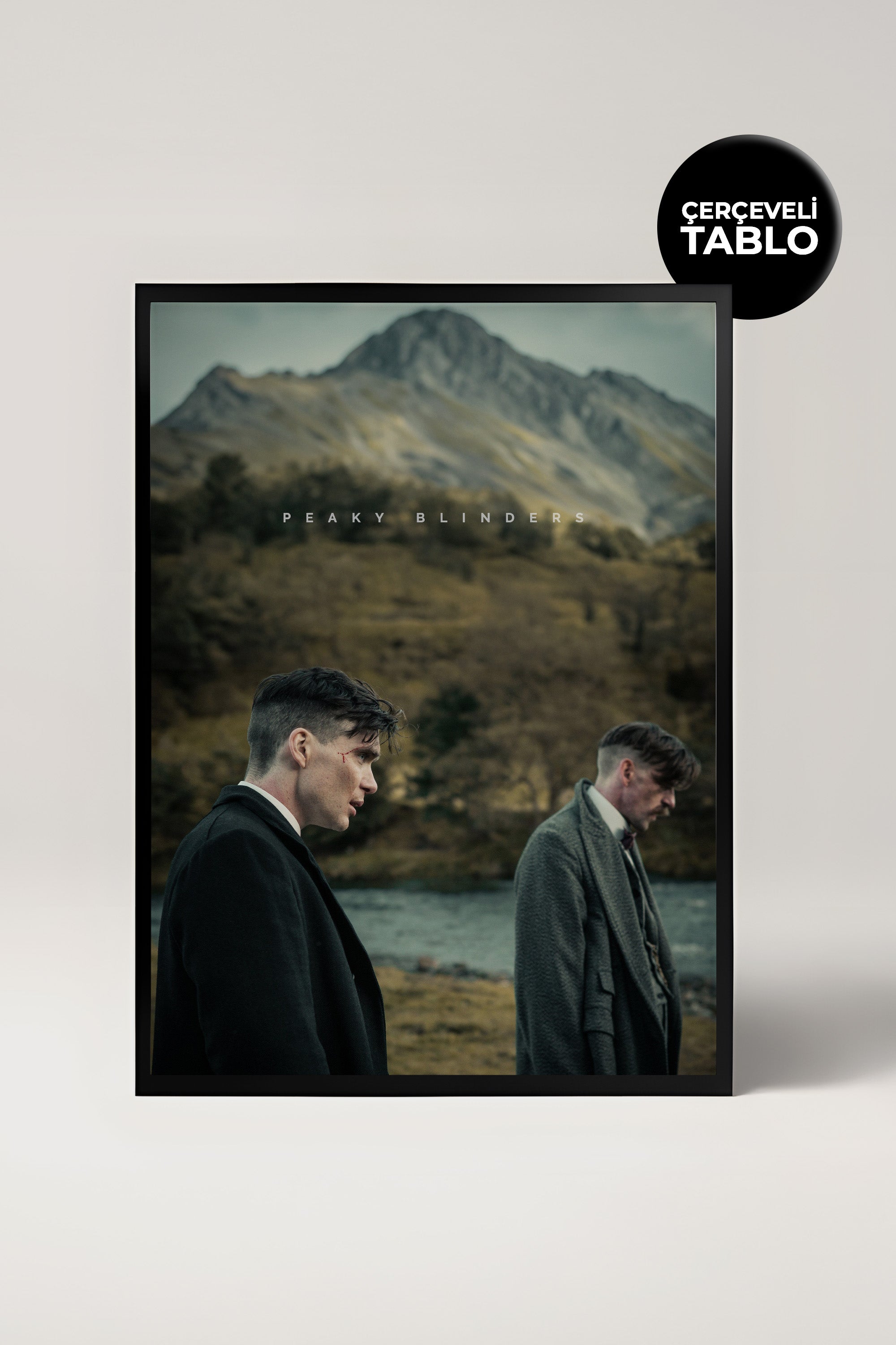 Peaky Blinders Tasarımlı Çerçeveli Minimal Film Tablo