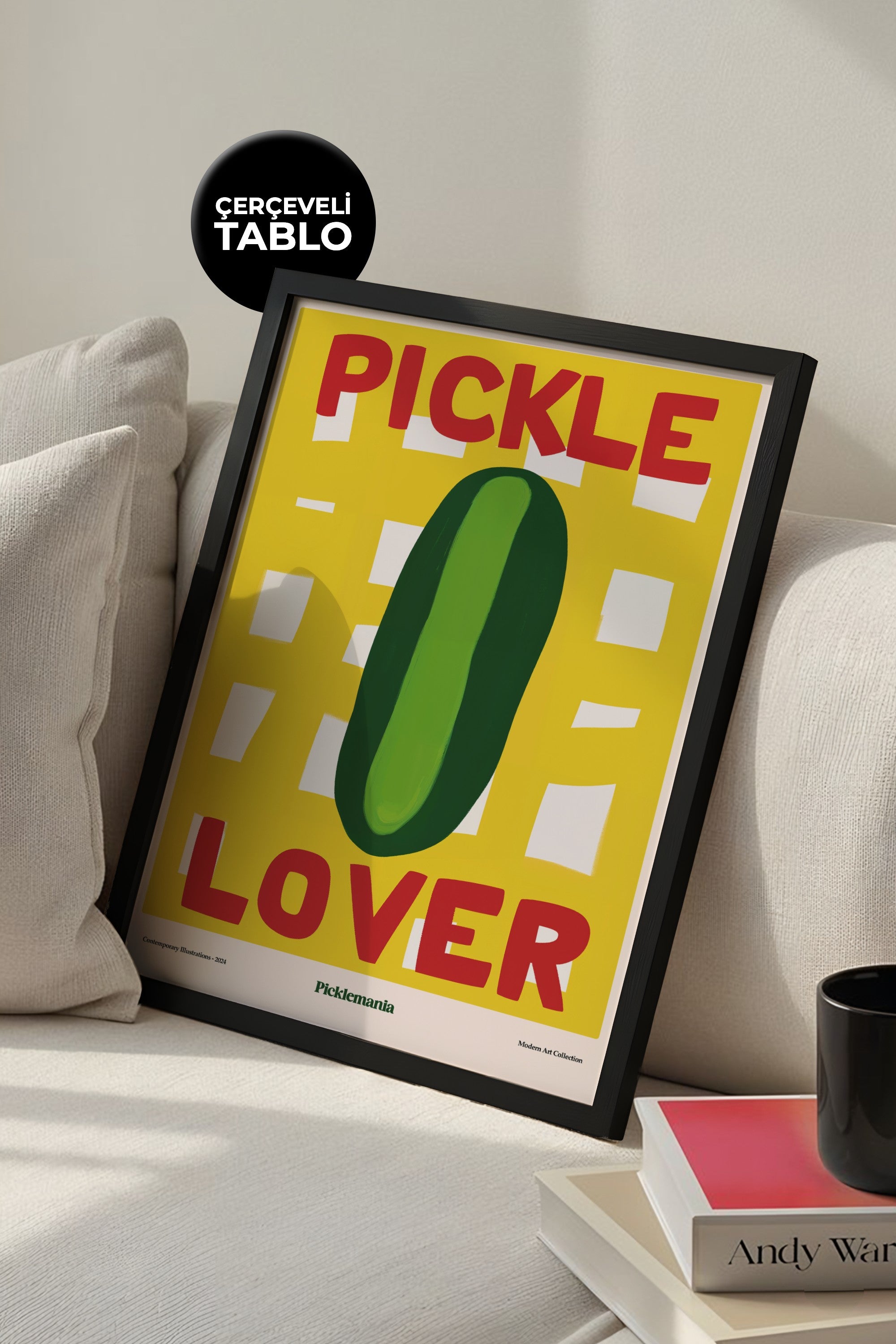Pickle Lover Çerçeveli Tasarım Tablo Dolce Vita Koleksiyonu