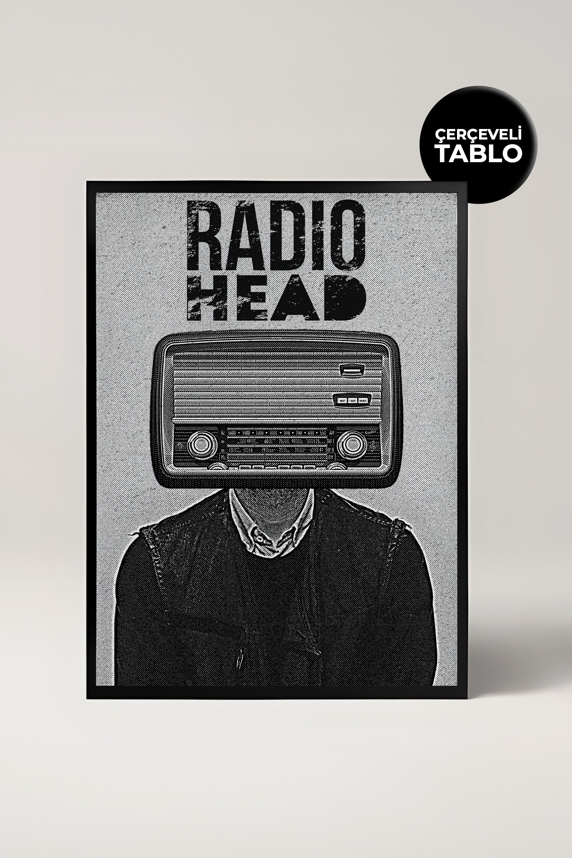 Radiohead Konser Tasarımlı Retro Çerçeveli Tasarım Tablo No:1