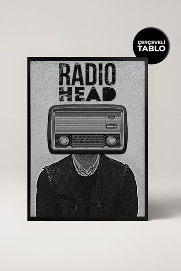Radiohead Konser Tasarımlı Retro Çerçeveli Tasarım Tablo No:1