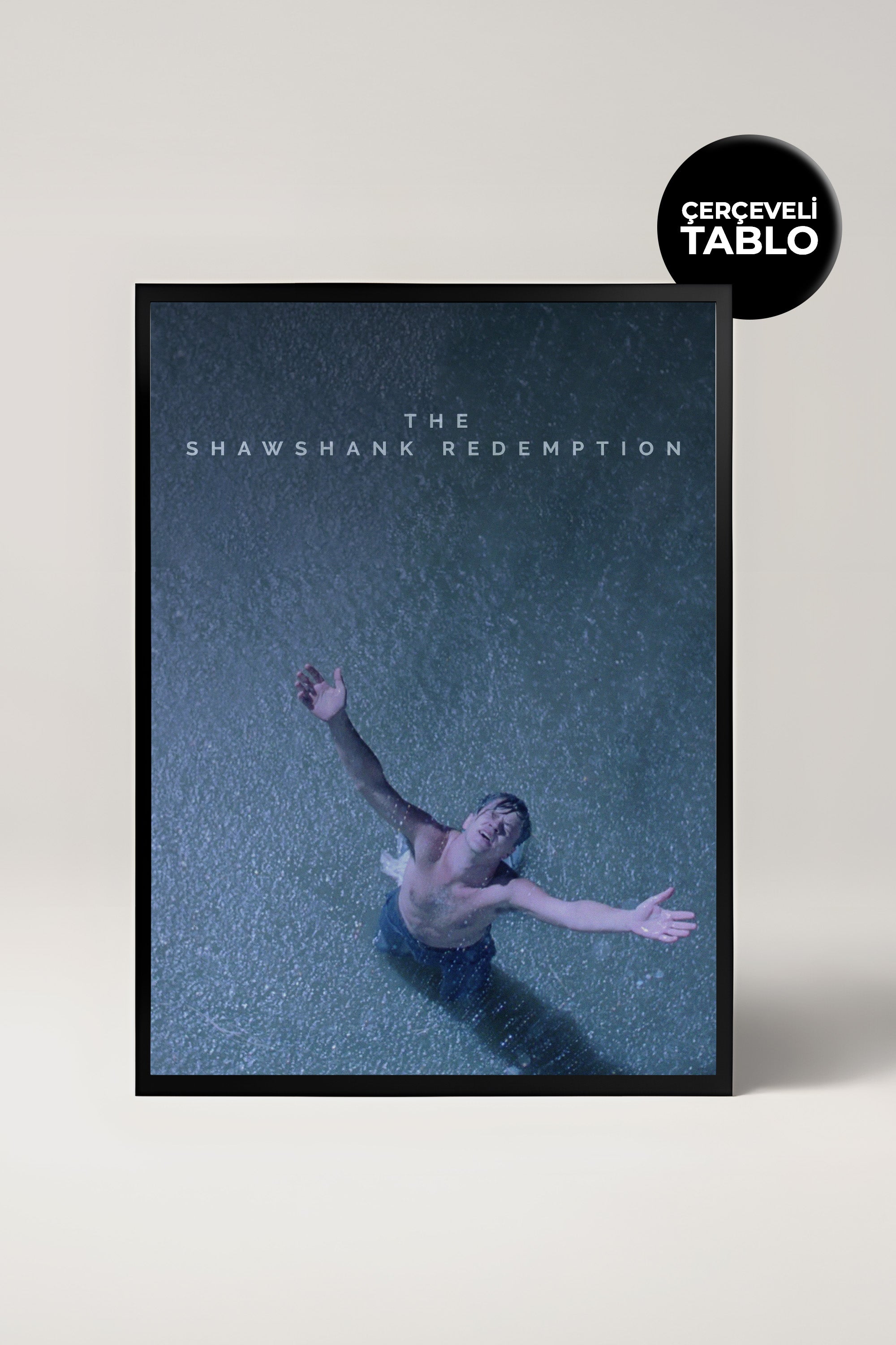 The Shawshank Redemption Tasarımlı Çerçeveli Minimal Film Tablo