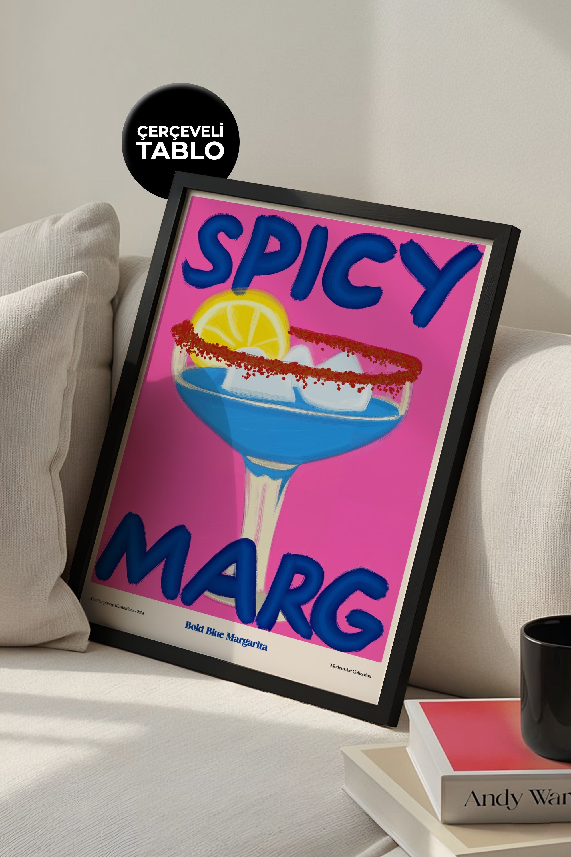 Spicy Marg Çerçeveli Tasarım Tablo Dolce Vita Koleksiyonu