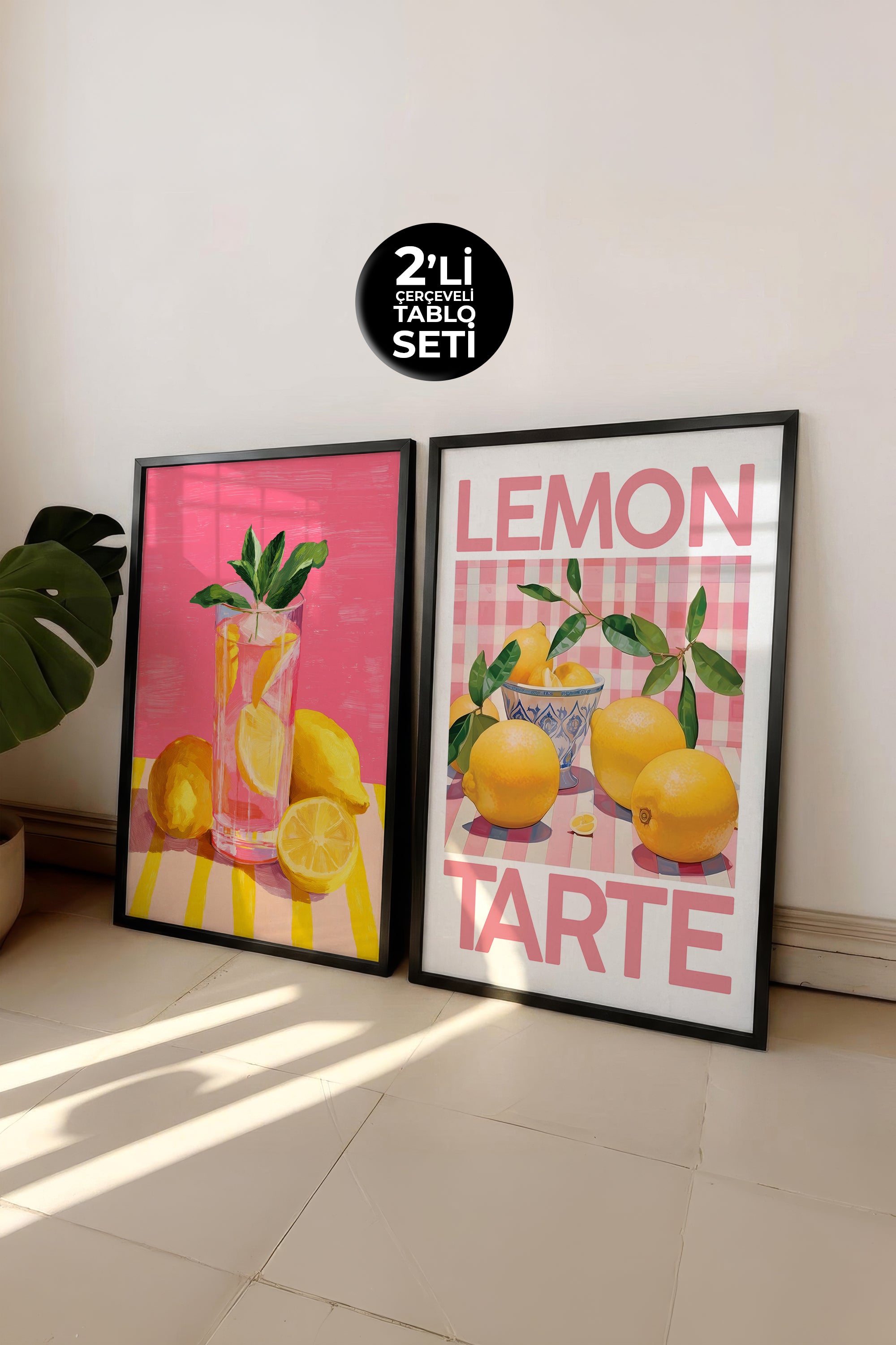 Mutfak, Salon, Yemek Odası, 2'li Çerçeveli Tasarım Tablo Setleri, Kitchen Essentials Koleksiyonu