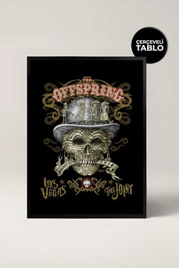 The Offspring Konser Tasarımlı Retro Çerçeveli Tasarım Tablo