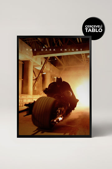 The Dark Knight Tasarımlı Çerçeveli Minimal Film Tablo