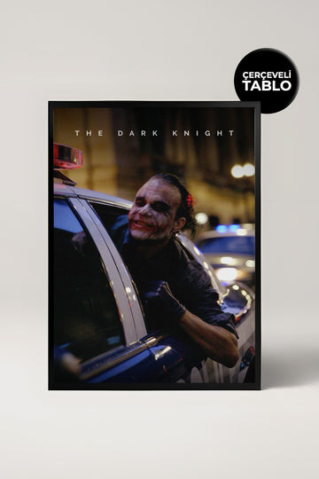 Heath Ledger The Dark Knight Tasarımlı Çerçeveli Minimal Film Tablo
