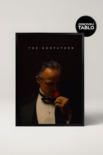The Godfather Tasarımlı Çerçeveli Minimal Film Tablo