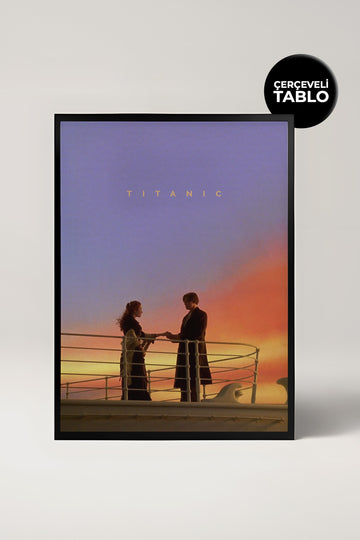 Titanic Tasarımlı Çerçeveli Minimal Film Tablo