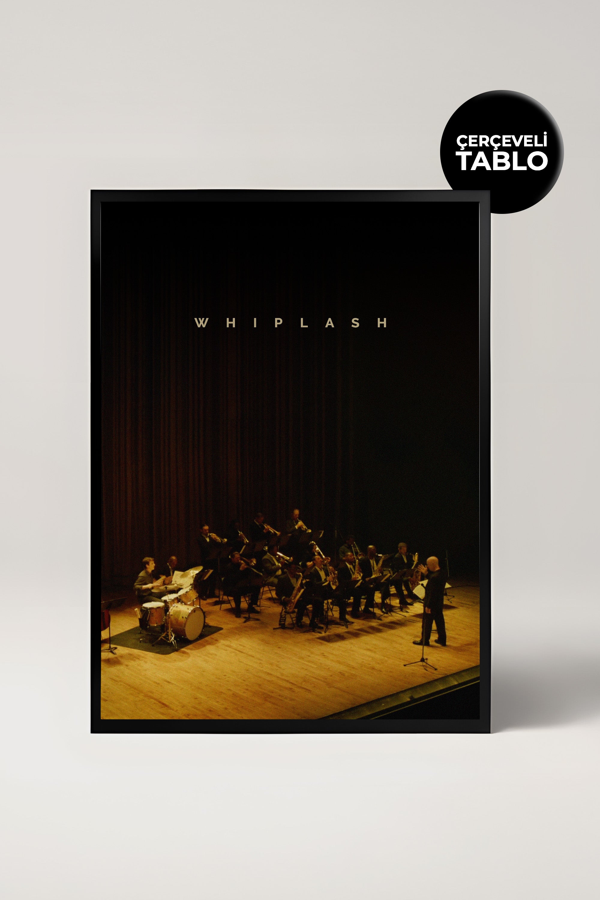 Whiplash Tasarımlı Çerçeveli Minimal Film Tablo