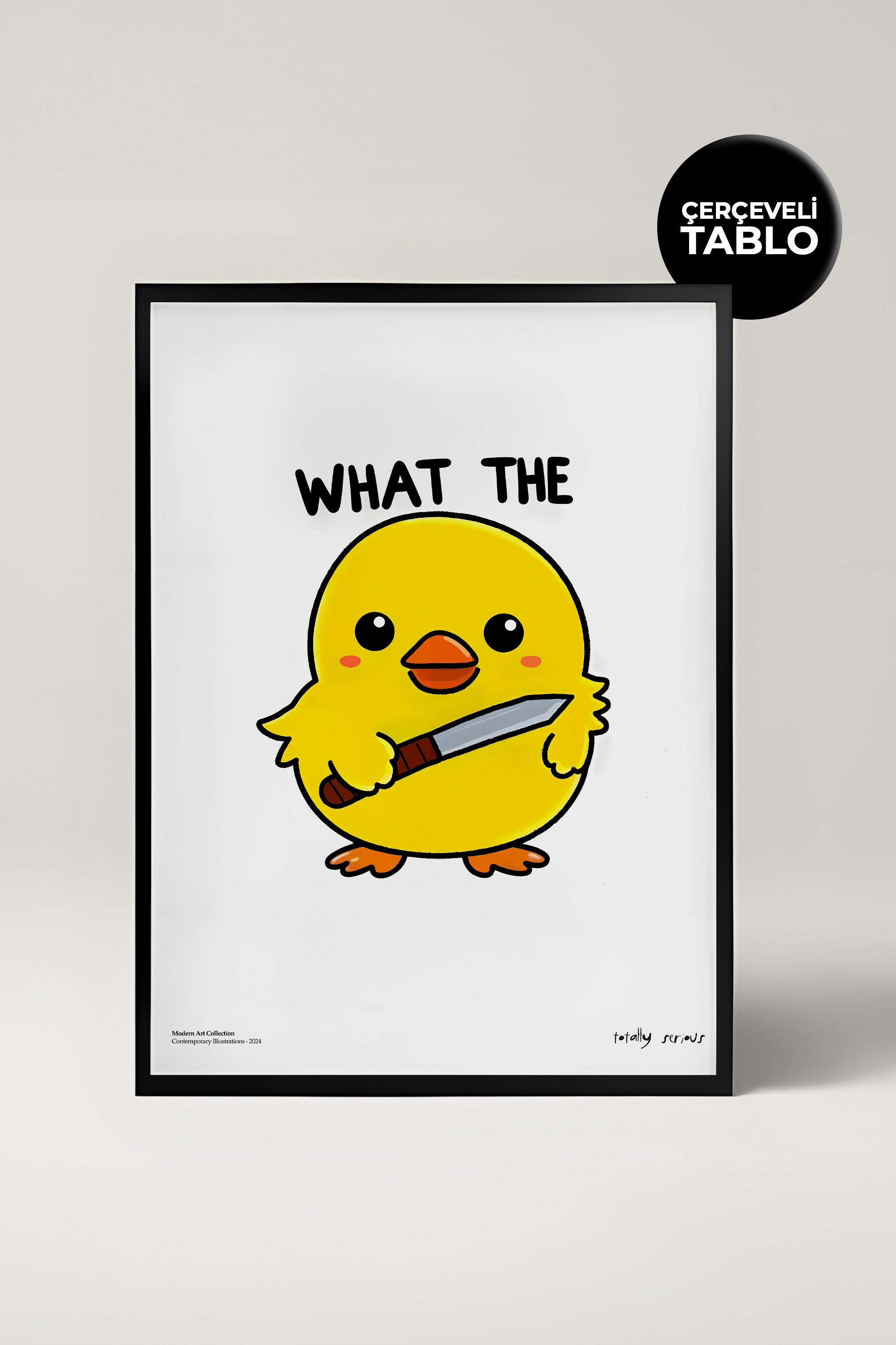 What The Duck Çerçeveli Tasarım Tablo Dolce Vita Koleksiyonu