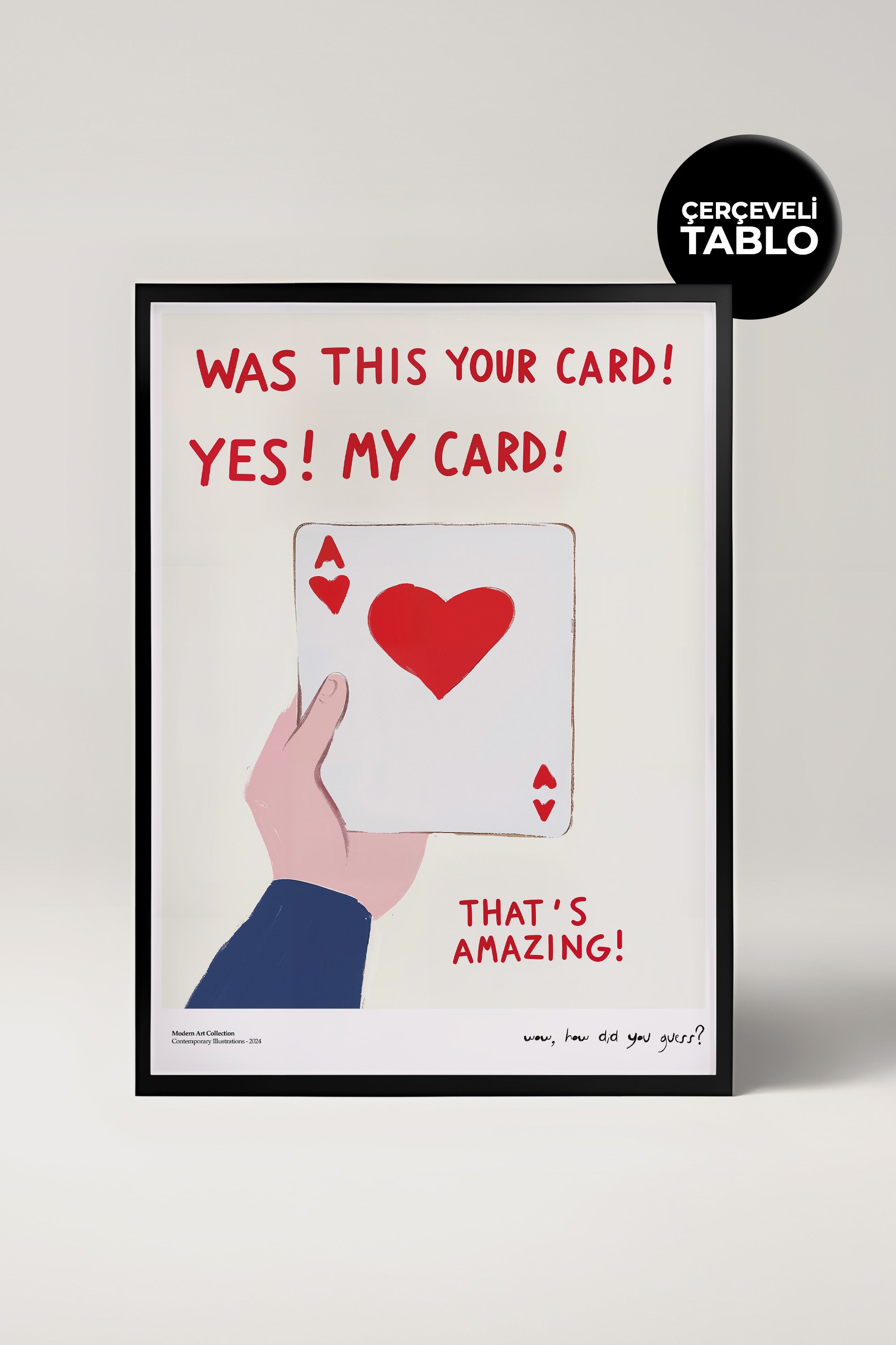 Yes That's My Card Çerçeveli Tasarım Tablo Dolce Vita Koleksiyonu