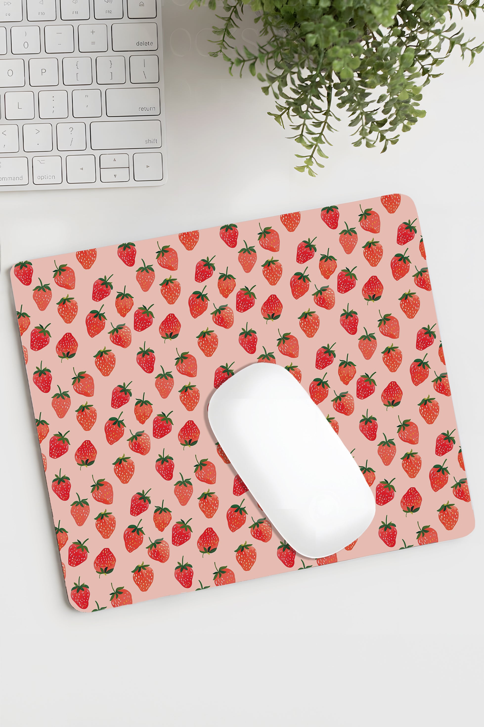 Çilek Strawberry Tasarımlı Fruits Koleksiyonu 18x22cm Baskılı Mousepad