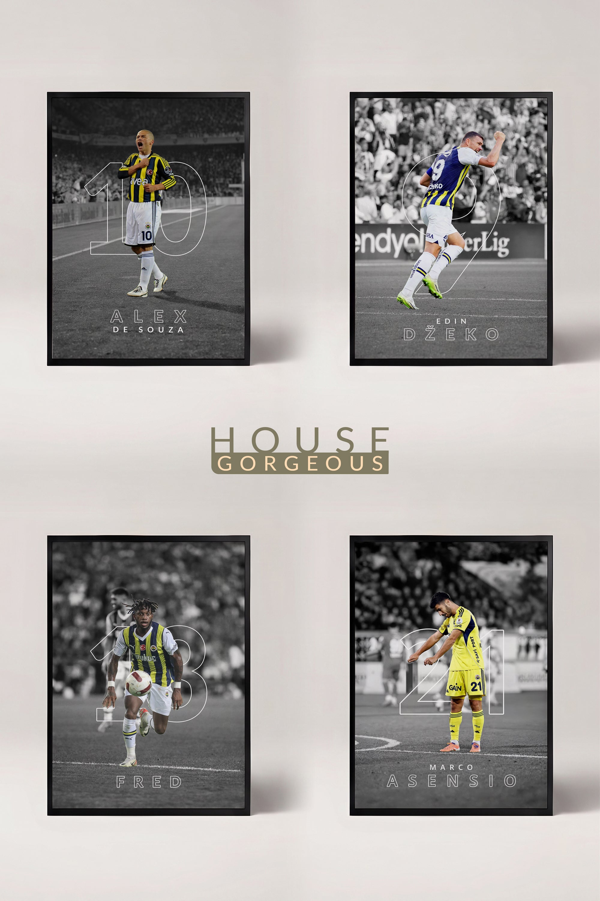 Kişiye Özel Futbolcu Tasarımlı Çerçeveli Tablo