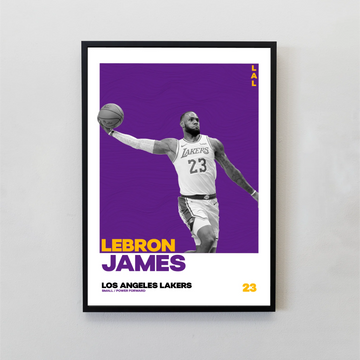 Lebron James Tasarımlı Çerçeveli Tablo | NBA Efsaneleri Koleksiyonu
