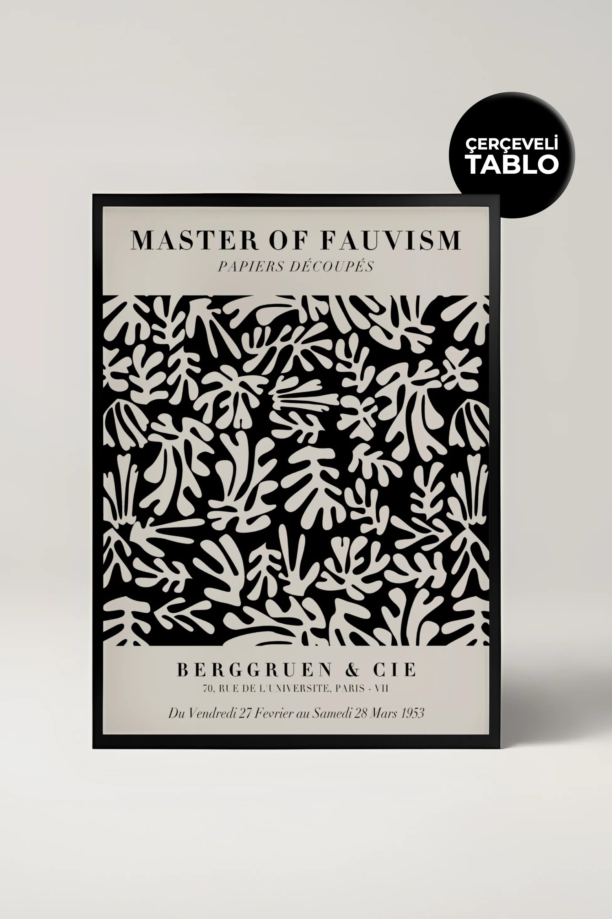 Henri Matisse Master of Fauvism Ünlü Ressamlar Çerçeveli Tablo